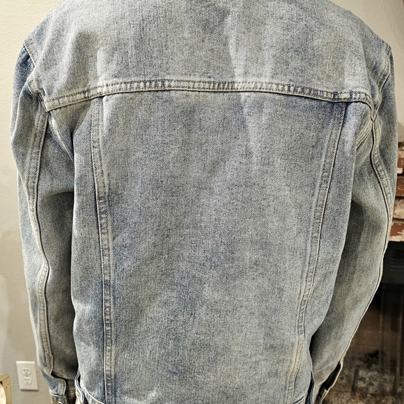 Pacsun Denim Jacket Light Blue Long Sleeve - Picture 6 of 16